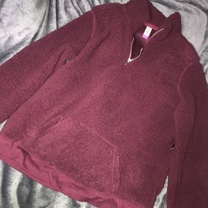 Sherpa style quarter zip